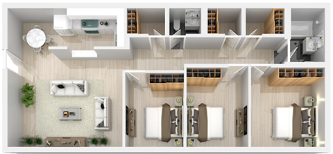 the living room floor plan of a 2100 sq ft apartment
